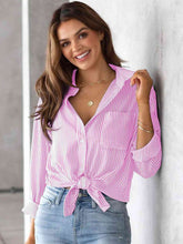 Women Regular Aussie Button Up Long Sleeves Collard Neck Shirt Zarnesh
